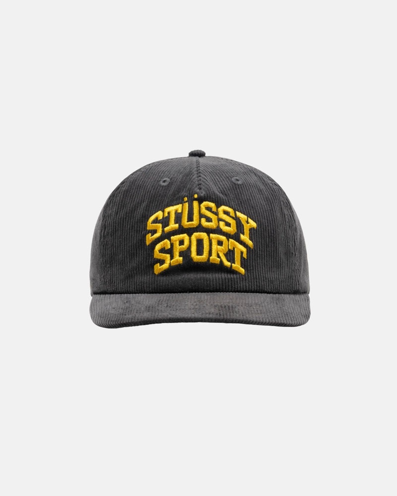 Casquette Stussy Mid-Depth Sport Arch Strapback Grise | BCG-30045344