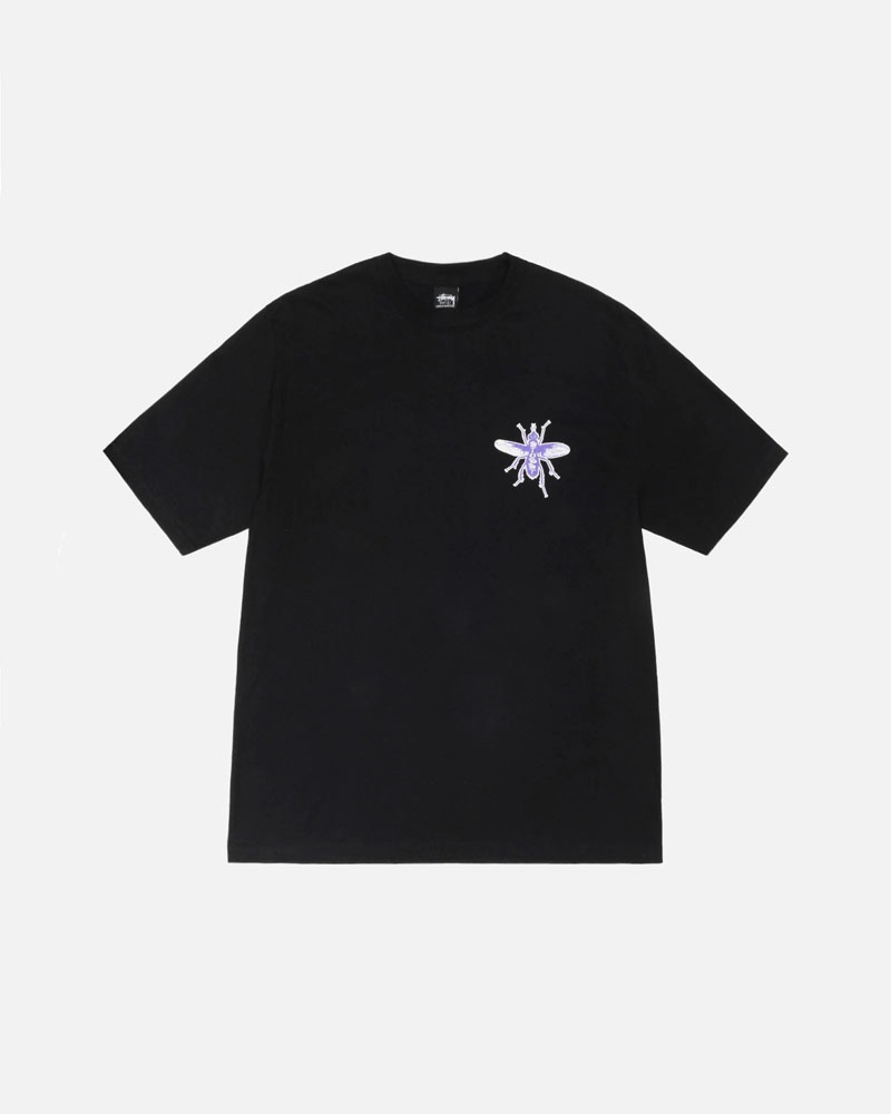 T Shirts Stussy Housefly Noir | AAO-79615525