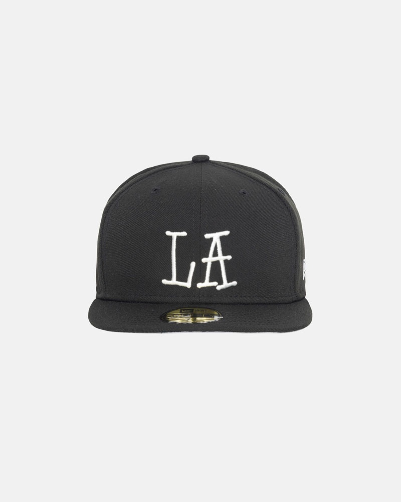 Casquette Stussy New Era 59Fifty LA Noir | DJH-04752707