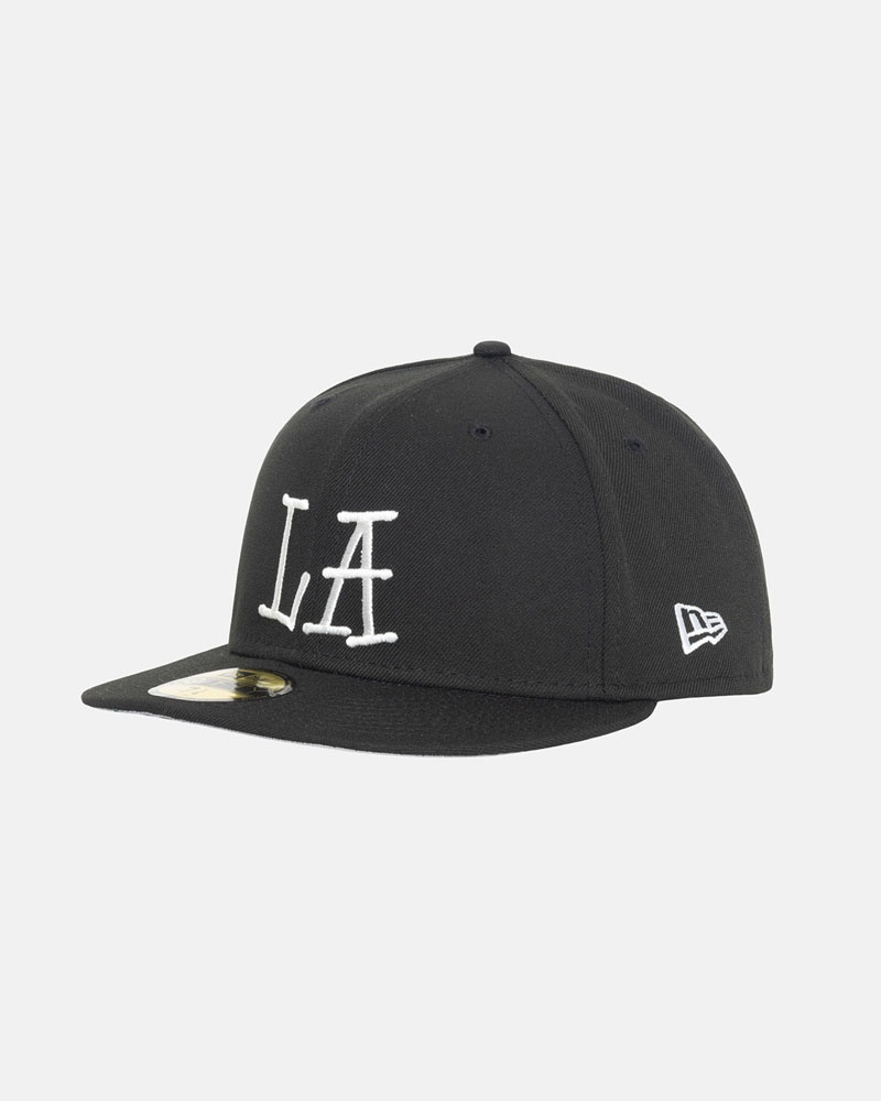 Casquette Stussy New Era 59Fifty LA Noir | DJH-04752707