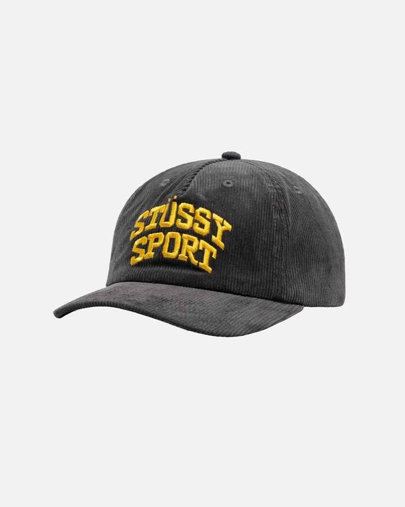 Casquette Stussy Mid-Depth Sport Arch Strapback Grise | BCG-30045344