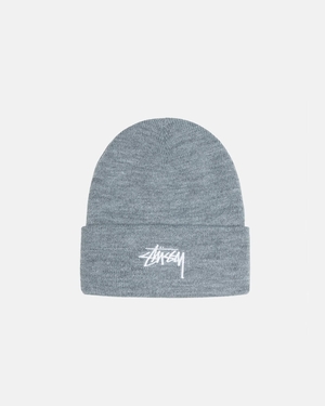 Bonnet Stussy Cuff Stock Grise | QUV-30446289