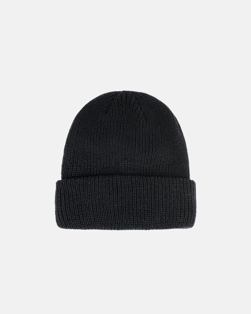 Bonnet Stussy Cuff Basic Noir | HYX-46643694