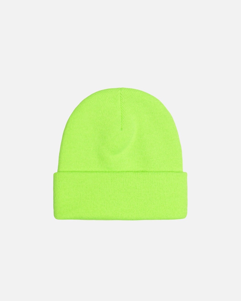 Bonnet Stussy Cuff Stock Vert | KWB-01677024