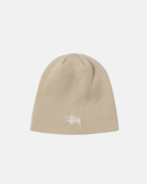 Bonnet Stussy Skullcap Basic Blanche | JDS-44512623