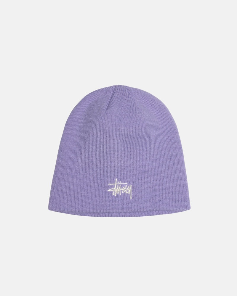 Bonnet Stussy Skullcap Basic Violette | CAX-87675164