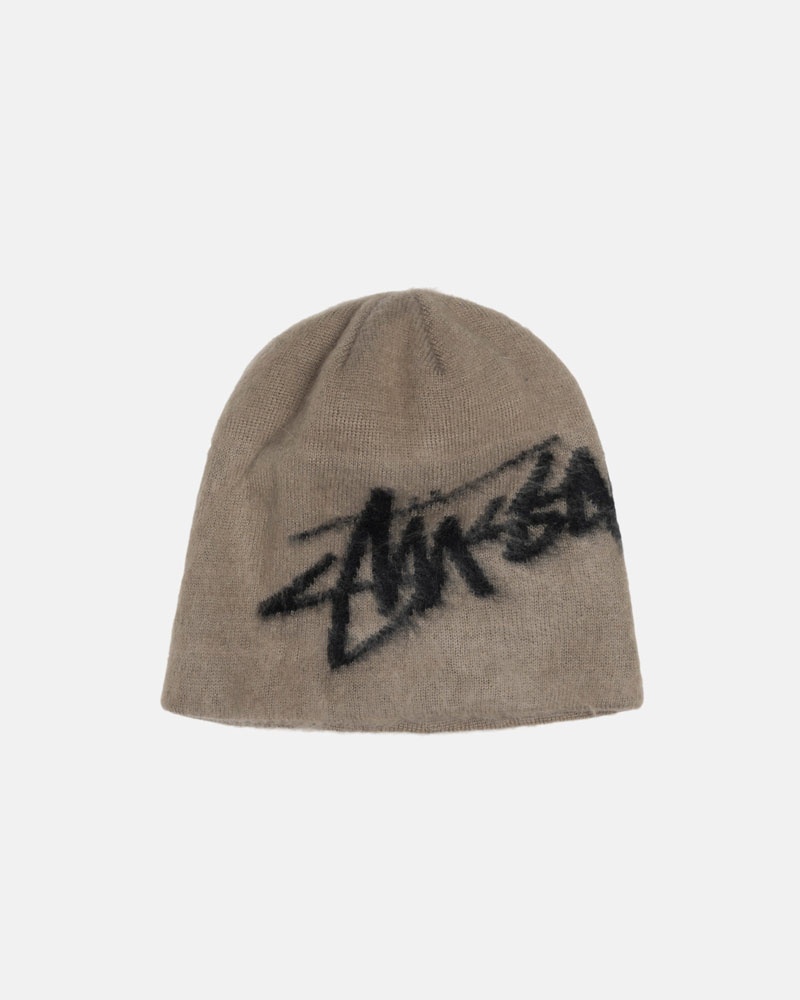 Bonnet Stussy Skullcap Brushed Out Stock Marron | SZW-68594148