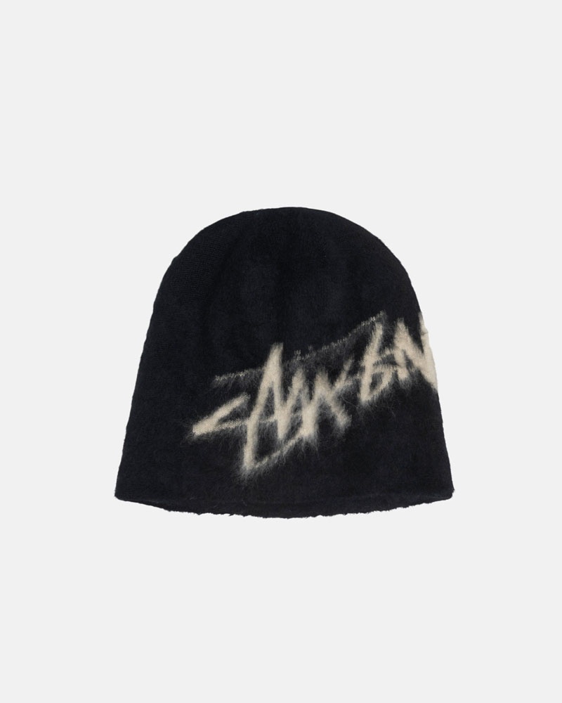 Bonnet Stussy Skullcap Brushed Out Stock Noir | UPI-34179521