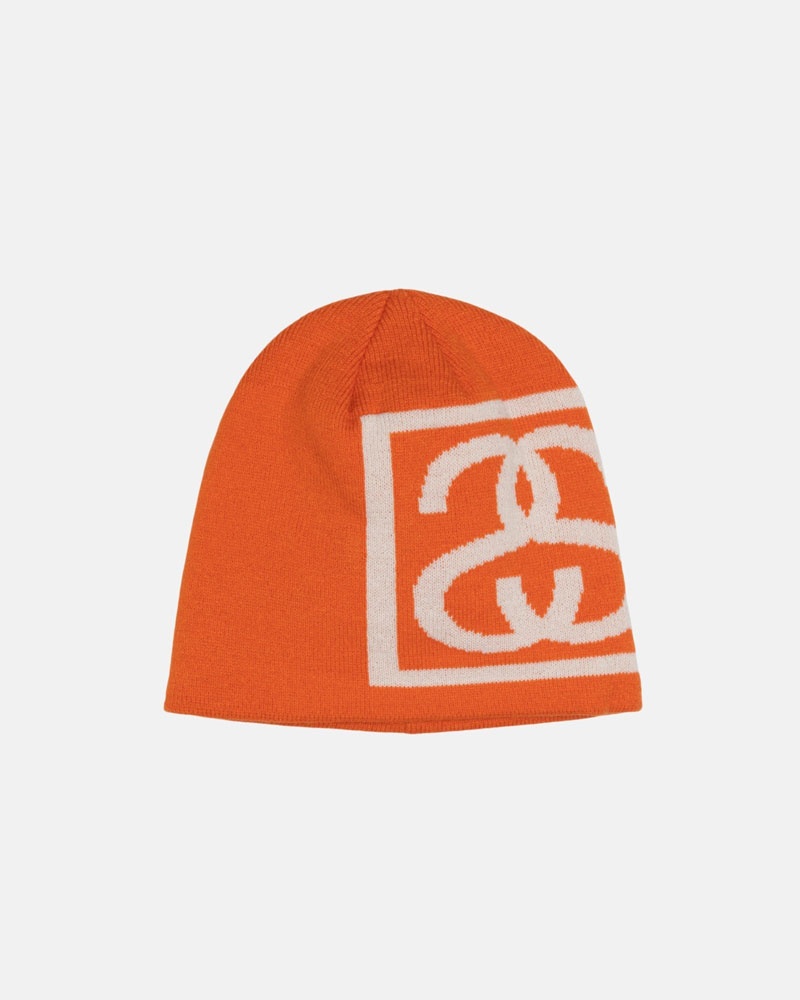 Bonnet Stussy Skullcap SS Link Orange | JPZ-04001441