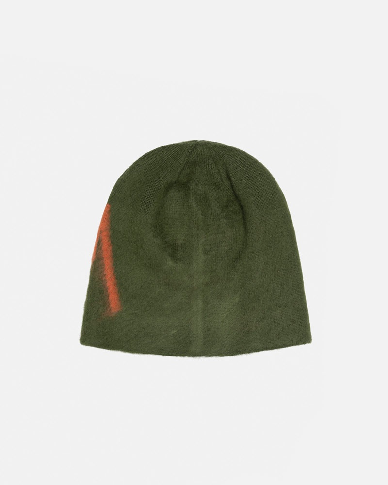 Bonnet Stussy Skullcap Brushed Out Stock Vert Olive | ZXK-34058361