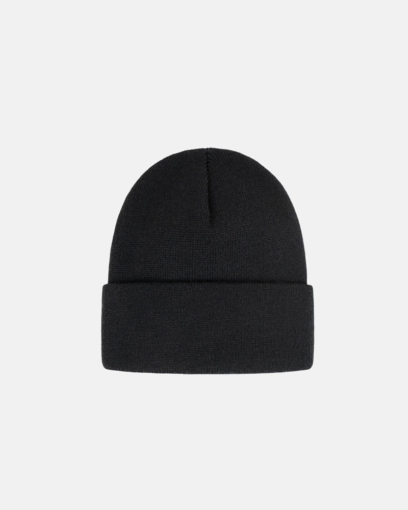 Bonnet Stussy Cuff Stock Noir | XIB-36018137