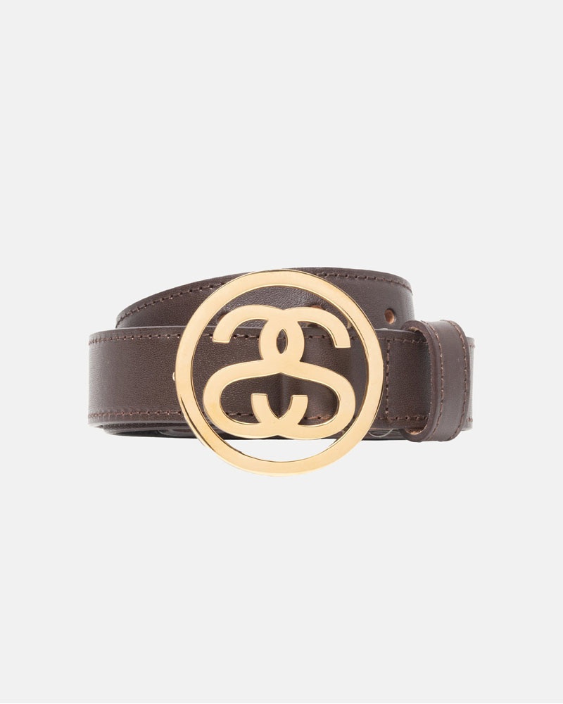 Ceinture Stussy SS-Link Boucle Marron | RVZ-19718388