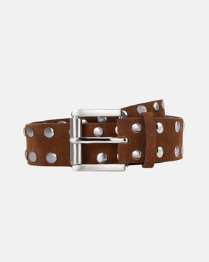 Ceinture Stussy 8 Ball Studded Marron | JDK-04279990