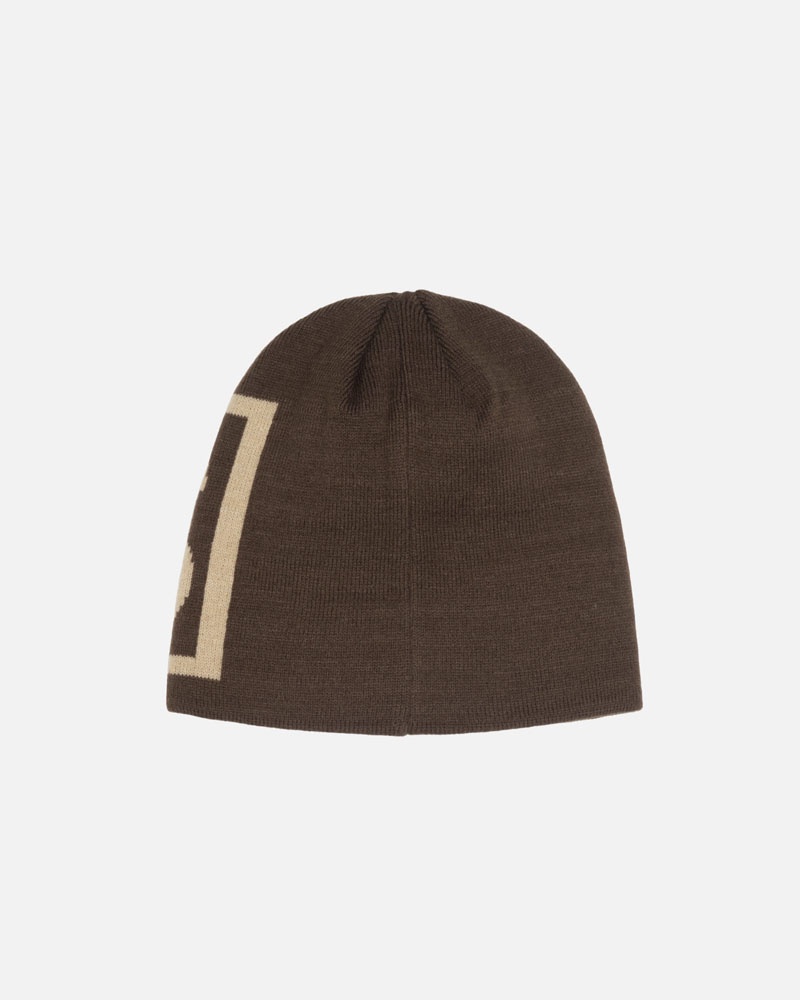 Bonnet Stussy Skullcap SS Link Marron | OLH-13992267