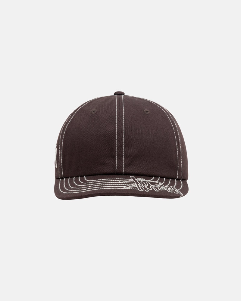 Casquette Stussy Low Pro Basic Stitch Strapback Marron | OSD-03121235