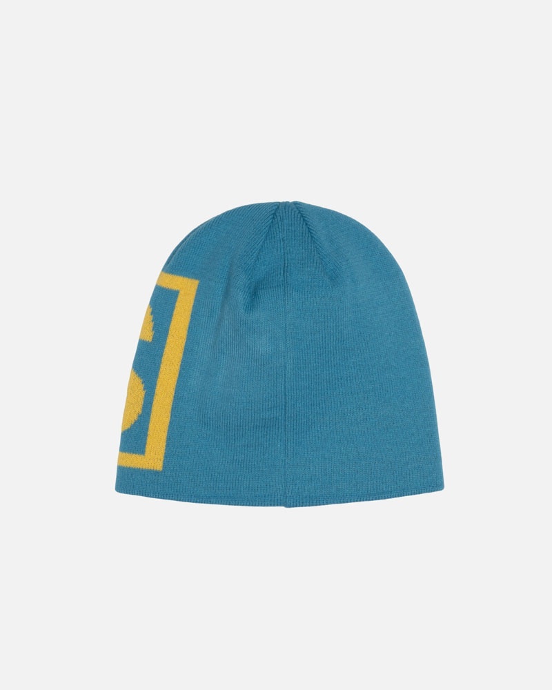 Bonnet Stussy Skullcap SS Link Bleu | JEL-70850139