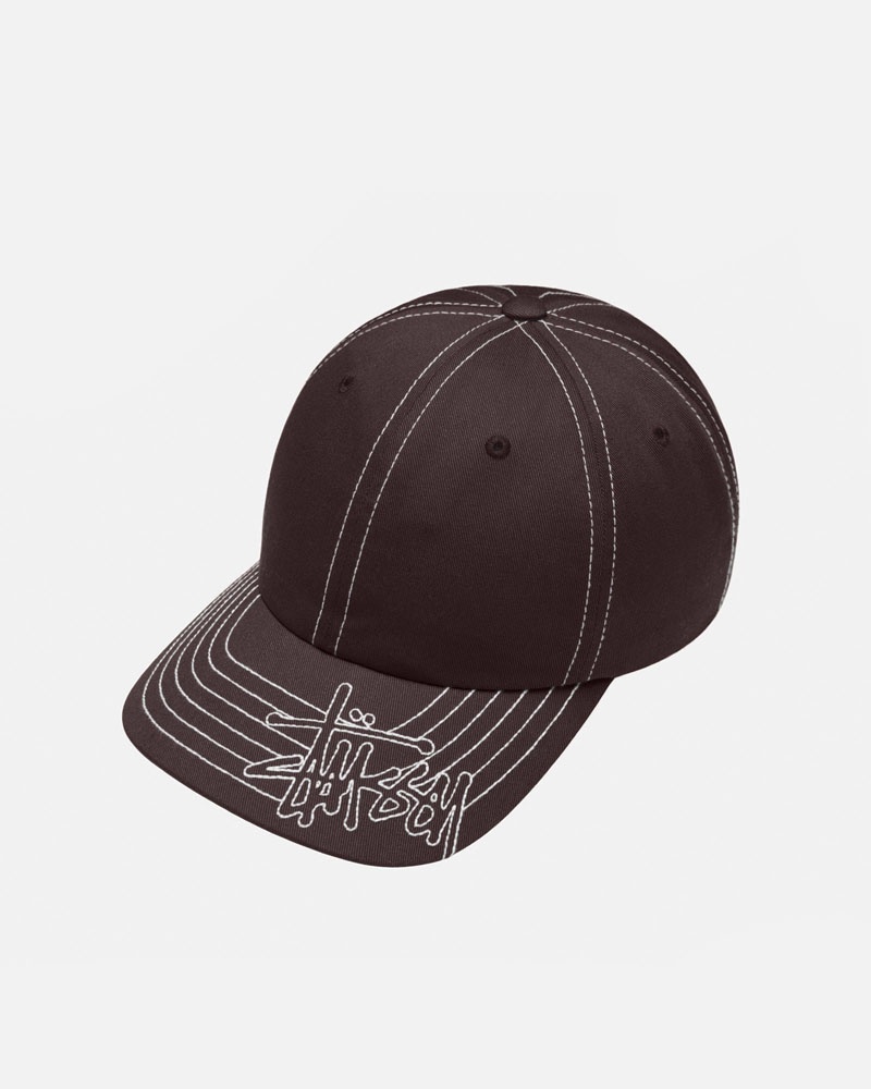 Casquette Stussy Low Pro Basic Stitch Strapback Marron | OSD-03121235