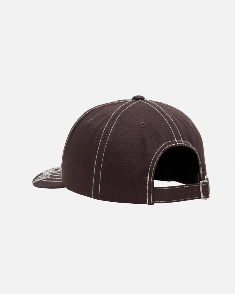 Casquette Stussy Low Pro Basic Stitch Strapback Marron | OSD-03121235