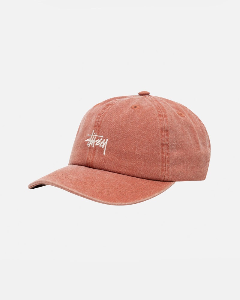 Casquette Stussy Low Pro Basic Washed Strapback Marron | DZZ-85676163