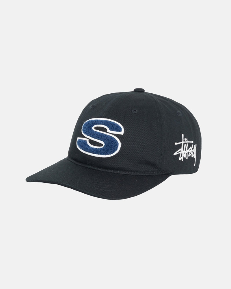 Casquette Stussy Low Pro Chenille S Snapback Noir | YMX-40841513