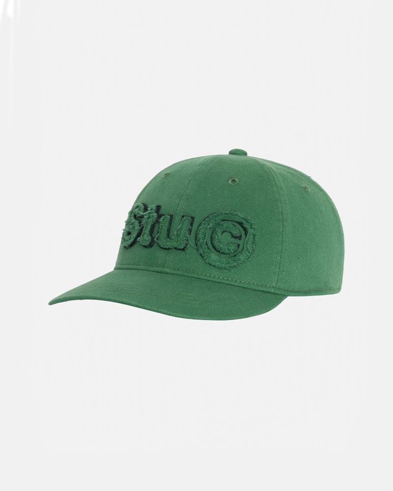 Casquette Stussy Low Pro Copyright Applique Strapback Vert | QOK-87475720