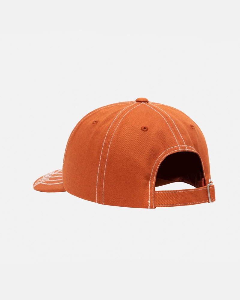 Casquette Stussy Low Pro Basic Stitch Strapback Orange | URR-57068622