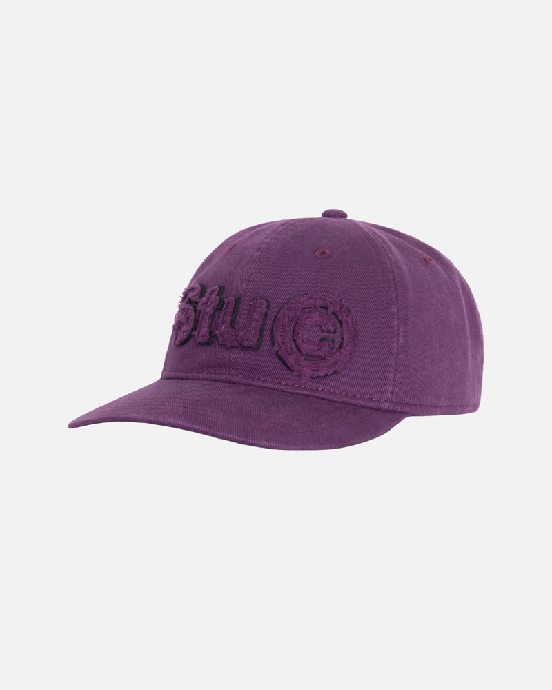 Casquette Stussy Low Pro Copyright Applique Strapback Violette | TJI-28187129