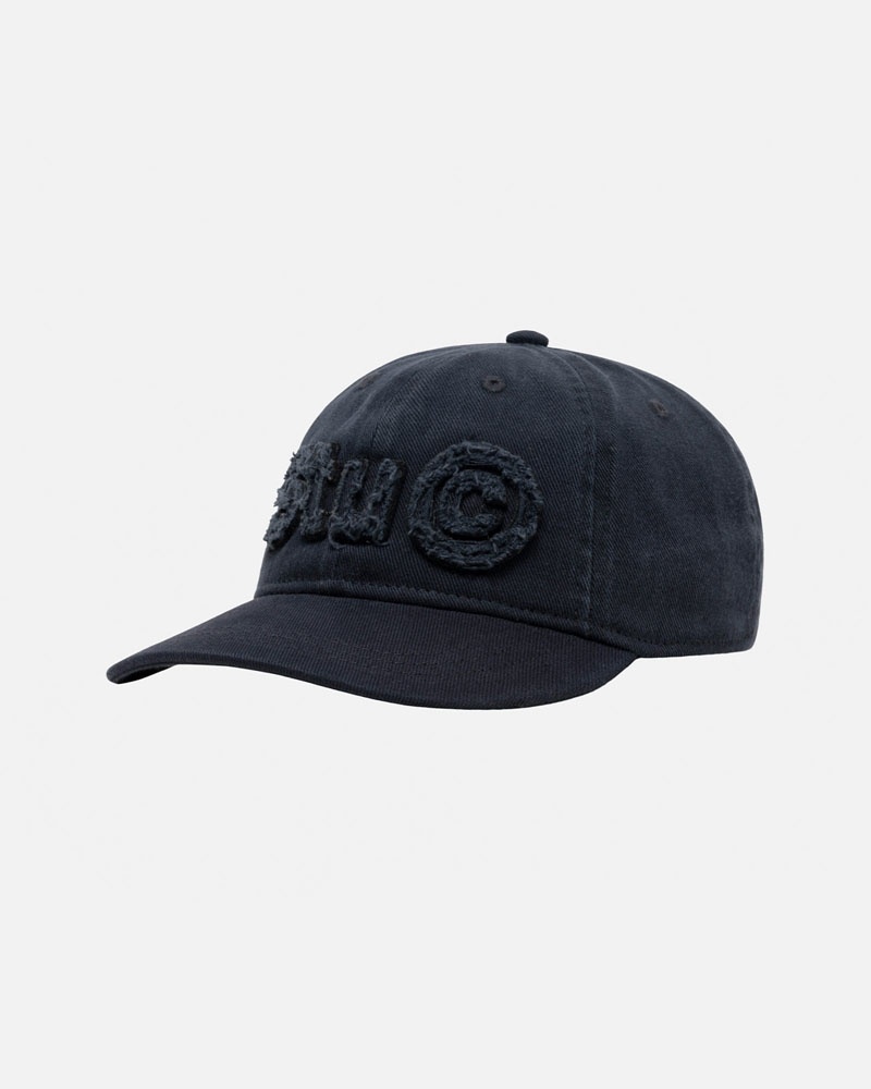 Casquette Stussy Low Pro Copyright Applique Strapback Bleu Marine | CKV-90786596