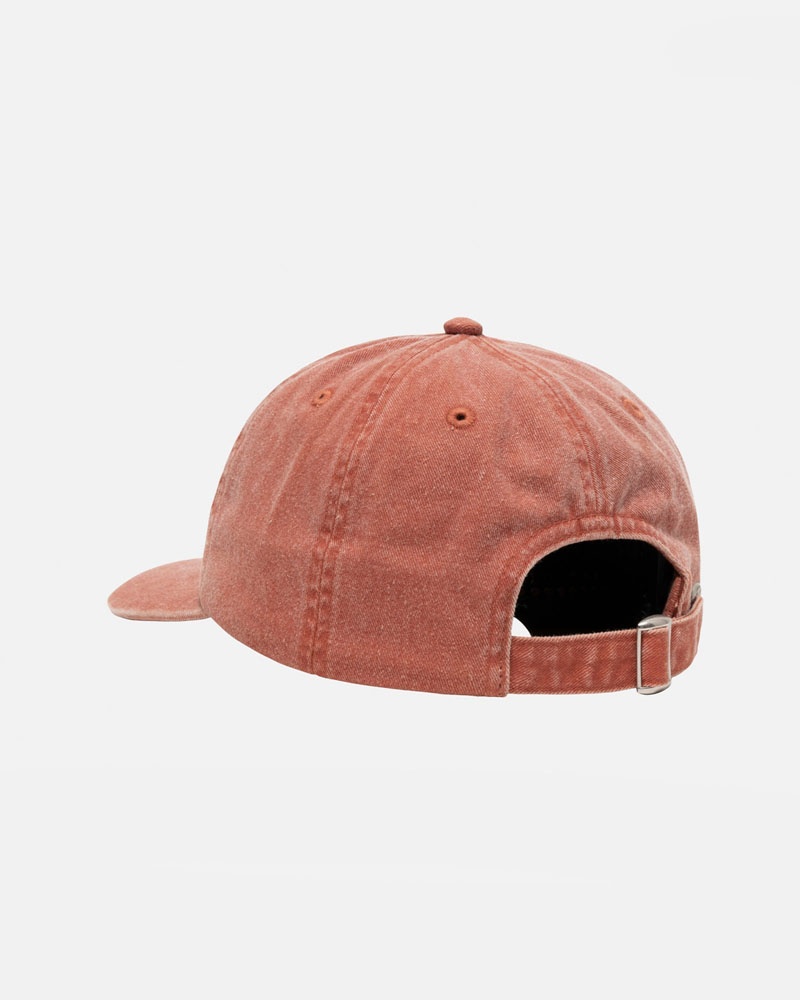 Casquette Stussy Low Pro Basic Washed Strapback Marron | DZZ-85676163