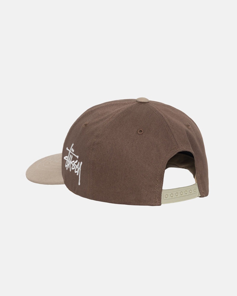 Casquette Stussy Low Pro Chenille S Snapback Marron | GEJ-02131595