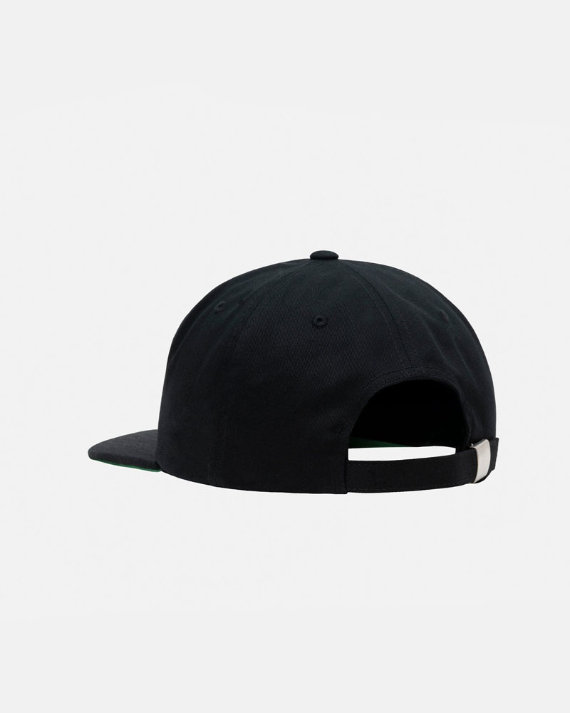 Casquette Stussy Mid-Depth Basic Star Strapback Noir | GJA-78062668