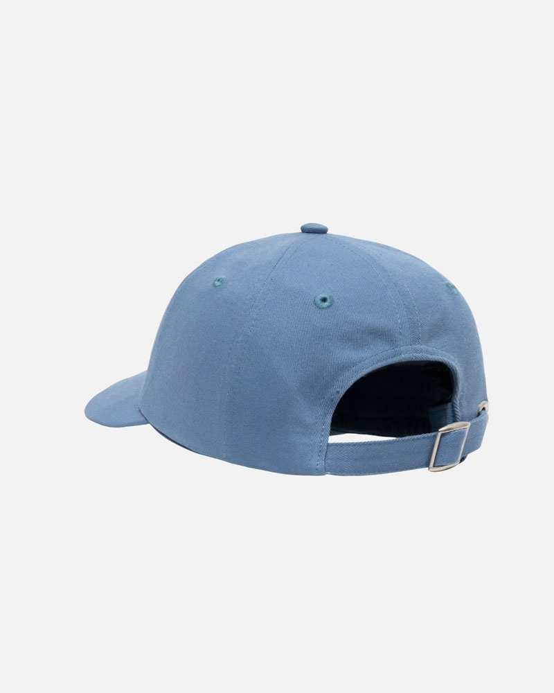 Casquette Stussy Low Pro Basic Stock Strapback Bleu | VRQ-21709823