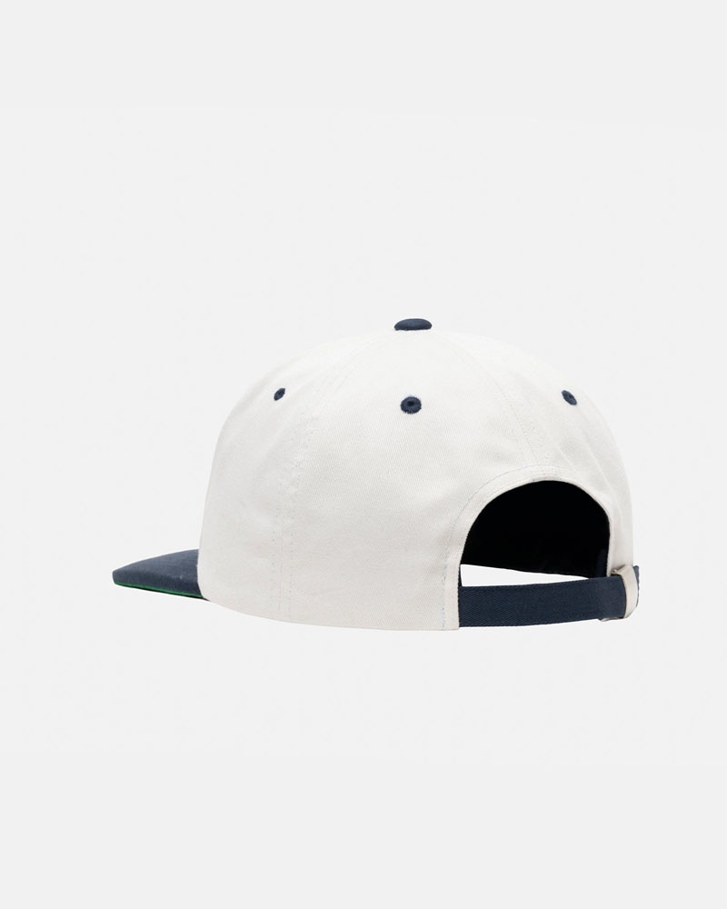 Casquette Stussy Mid-Depth Basic Star Strapback Blanche | JQP-39390101