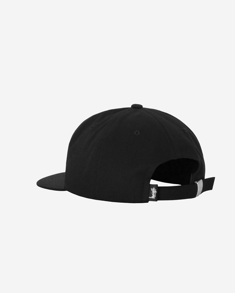 Casquette Stussy Mid-Depth Basic Strapback Noir | QGZ-59206734