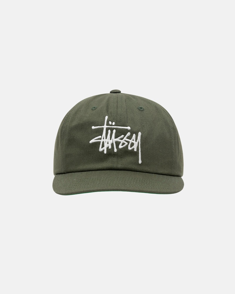 Casquette Stussy Mid-Depth Basic Strapback Vert Olive | RCR-12912147