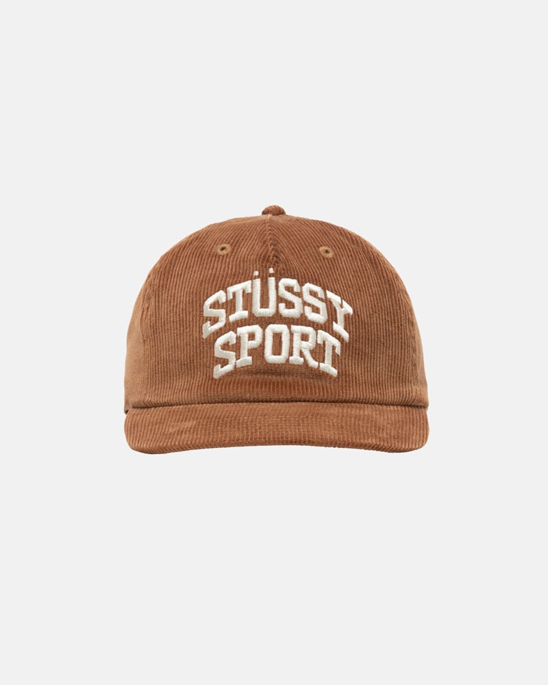 Casquette Stussy Mid-Depth Sport Arch Strapback Marron | QRO-82054773