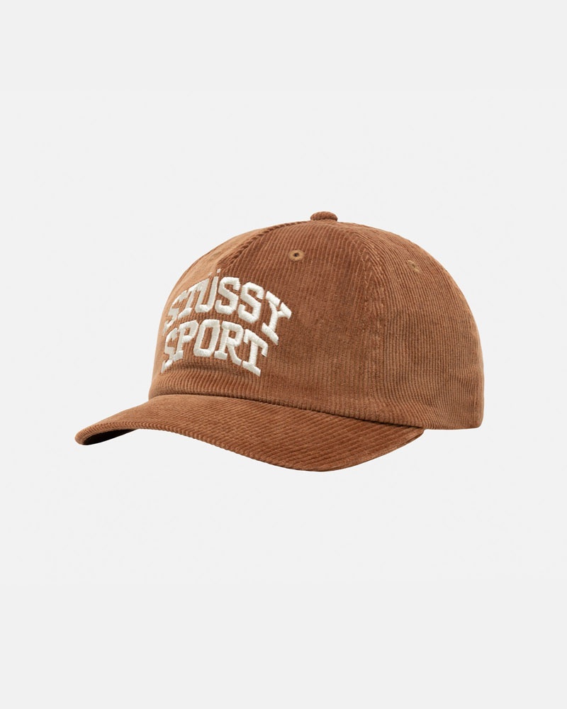 Casquette Stussy Mid-Depth Sport Arch Strapback Marron | QRO-82054773