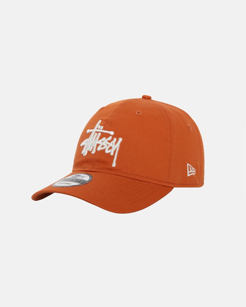 Casquette Stussy New Era 9Twenty Basic Strapback Orange | TDX-60658205