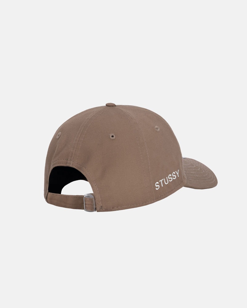 Casquette Stussy New Era 9Twenty SS Link Strapback Kaki | LUI-09061623