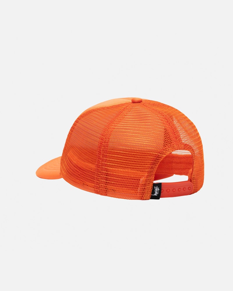 Casquette Stussy Trucker Big Basic Snapback Orange | TDL-57891344