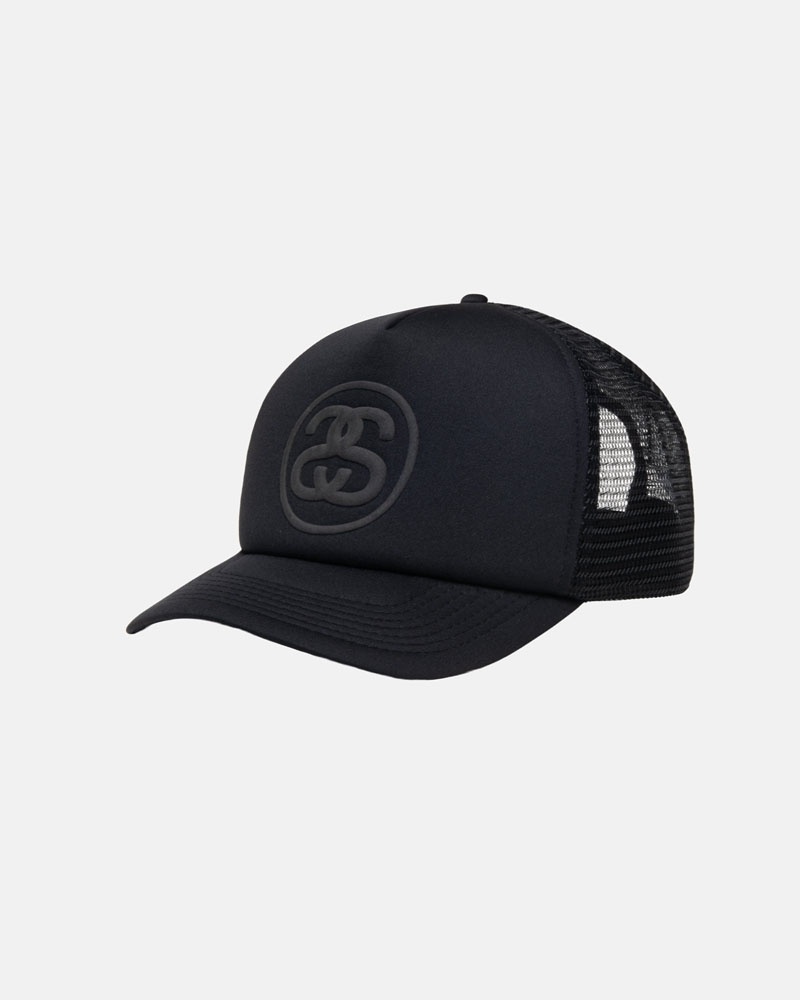 Casquette Stussy Trucker SS-Link Snapback Noir | HNO-47153280