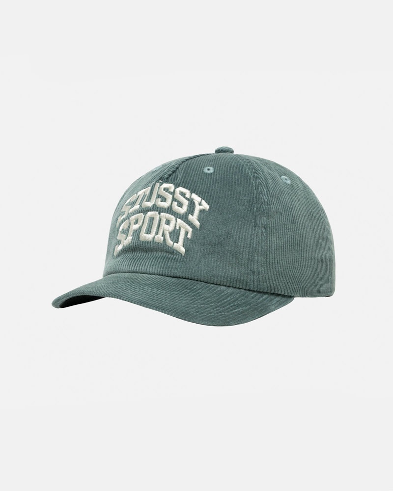 Casquette Stussy Mid-Depth Sport Arch Strapback Turquoise Foncé | FYY-06675679