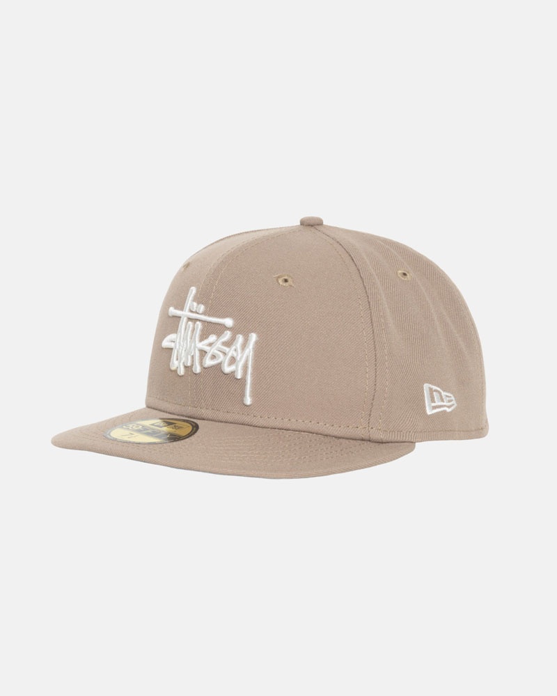 Casquette Stussy New Era 59Fifty Authentic Kaki | GPZ-11714867