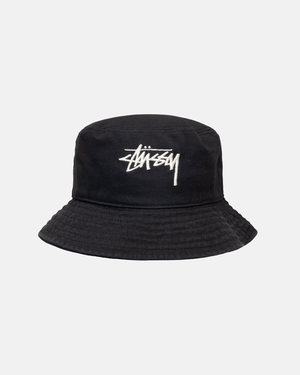 Chapeau Stussy Bucket Big Stock Noir | ASK-45508887