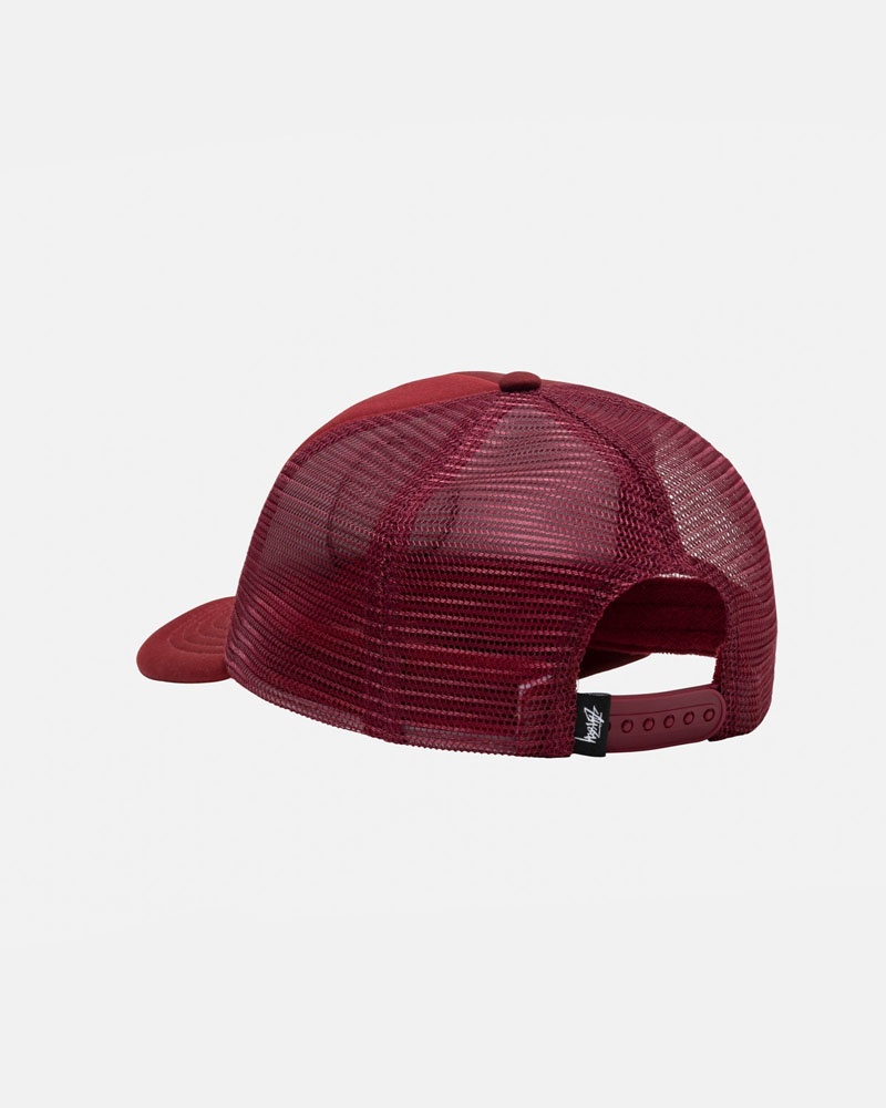 Casquette Stussy Trucker 8 Ball Snapback Bordeaux | QDG-84931695