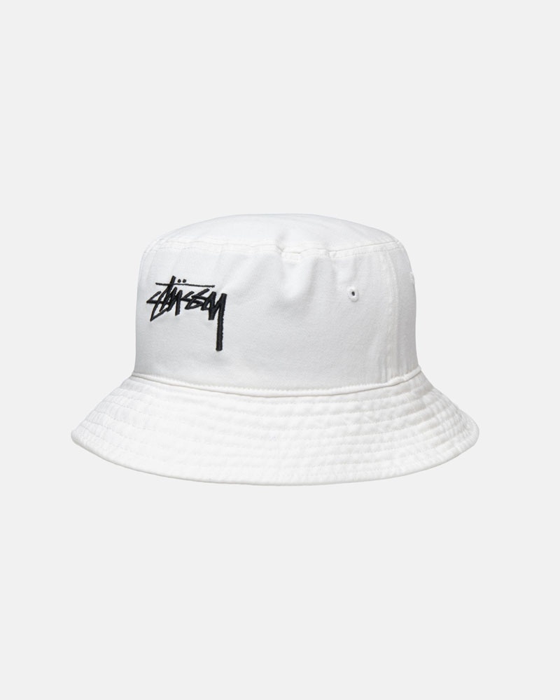 Chapeau Stussy Bucket Big Stock Beige | YKM-56862169