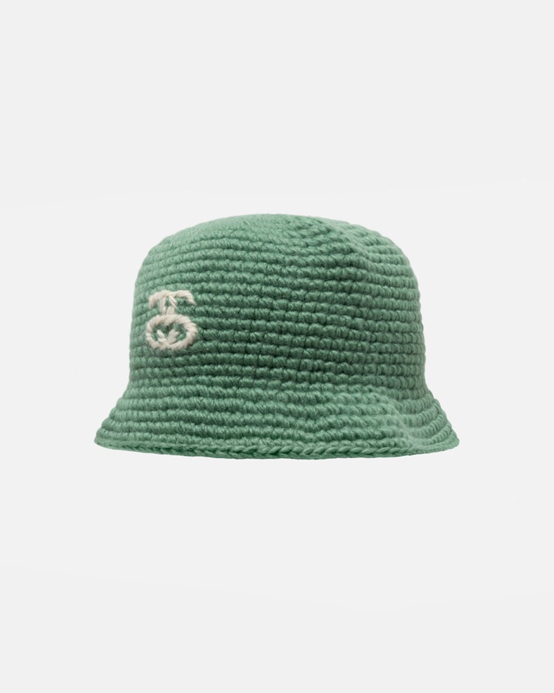 Chapeau Stussy Bucket SS Link Knit Vert | KIB-26234935