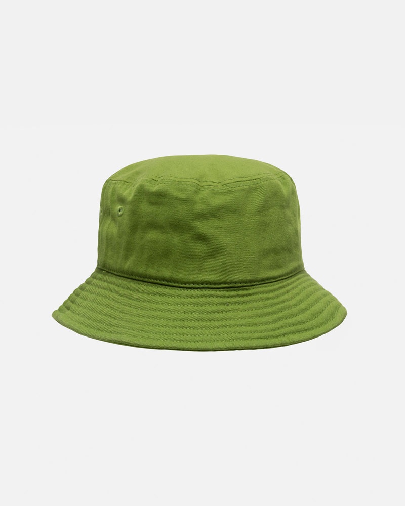 Chapeau Stussy Bucket Big Stock Vert | ULZ-38375171