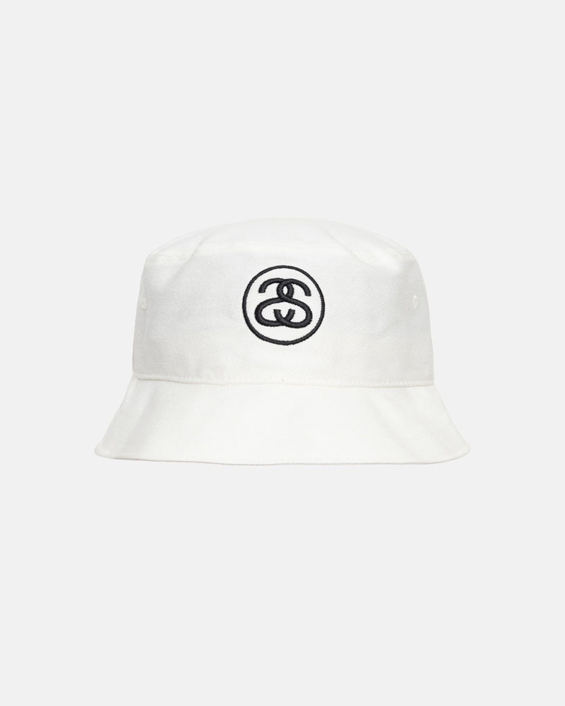 Chapeau Stussy Deep Bucket SS Link Blanche | RTP-32111126