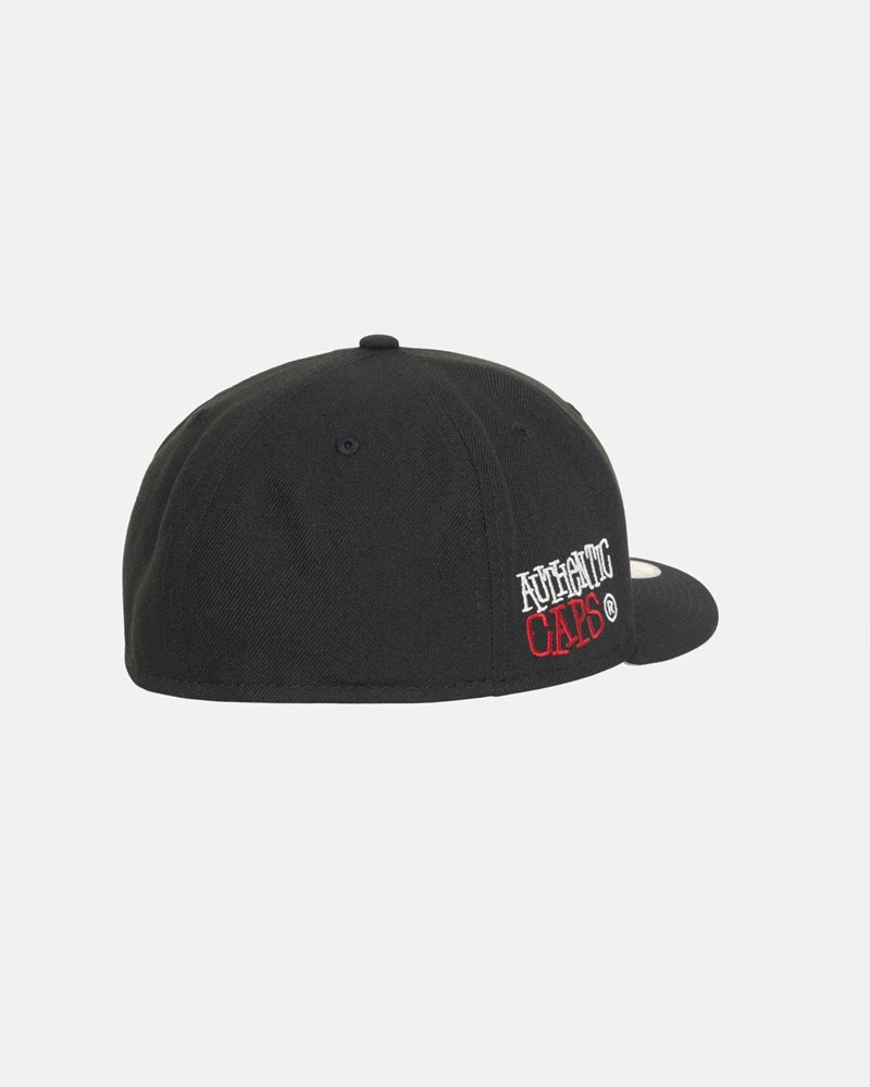 Casquette Stussy New Era 59Fifty Authentic Noir | WTD-15519575